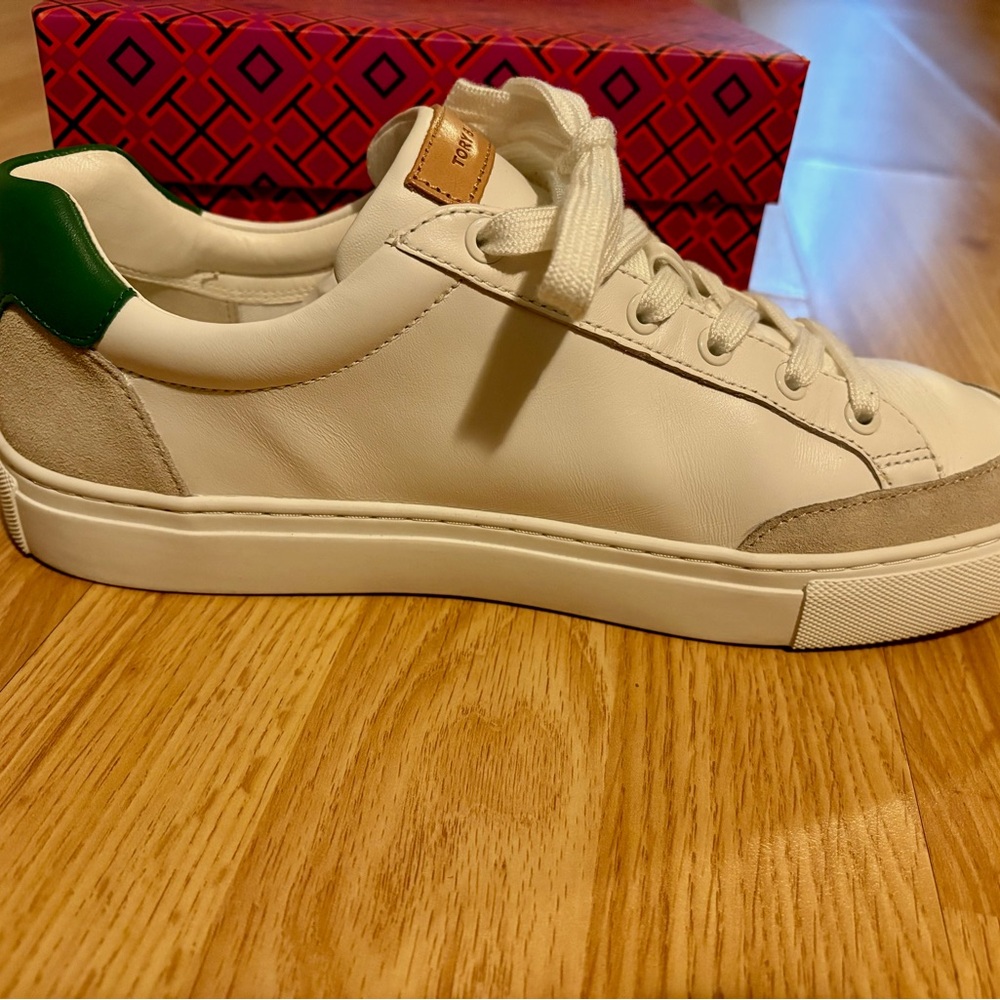 Tory Burch Color Block Logo Sneakers - Picture 4 of 4